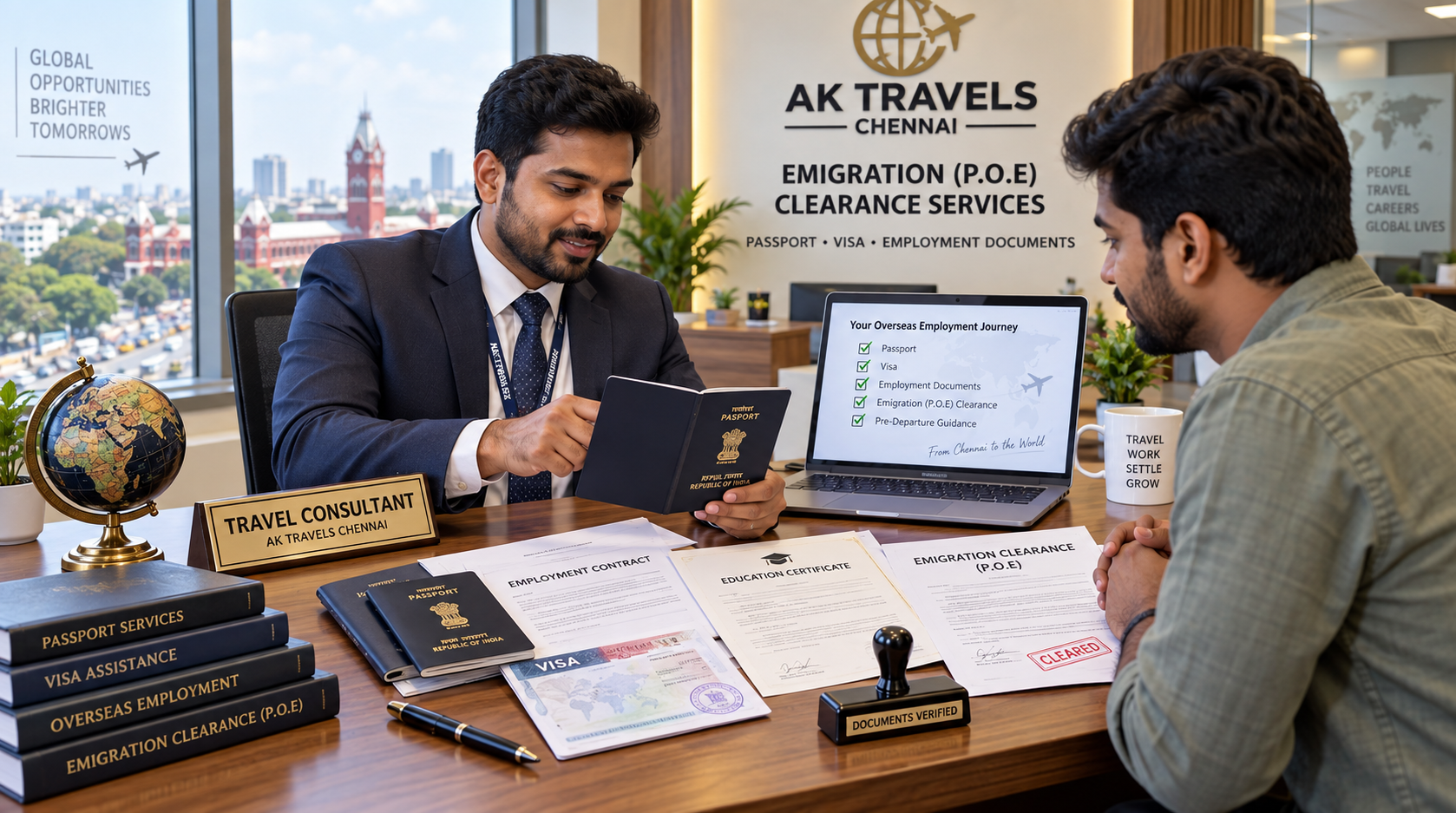 Emigration (P.O.E) Clearance Services in Chennai