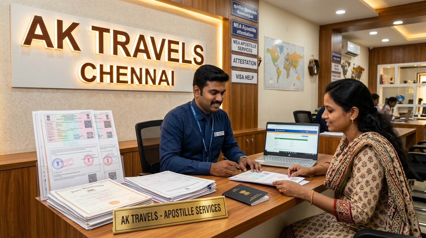Apostille Attestation Agency in Chennai - AK Travel Services