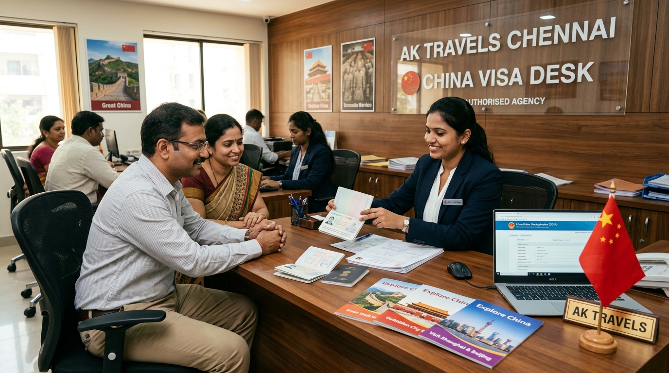 Best China Business/Tourist Visa Agency in Chennai - AK Travel Services