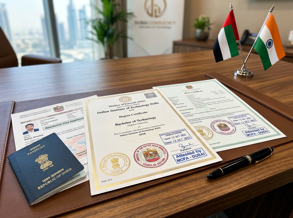 Certificate Attestation for Dubai in Chennai - AK Travel Services