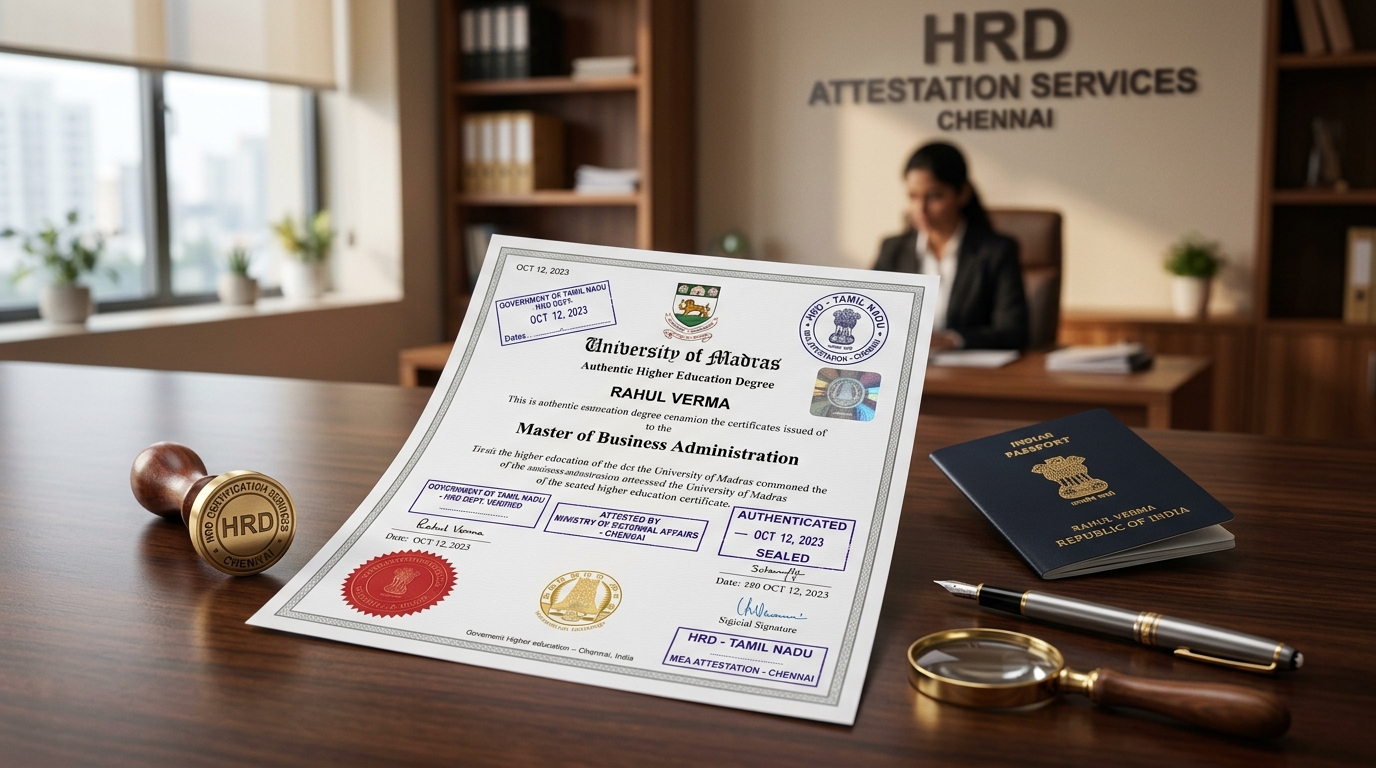 HRD Attestation Services in Chennai - AK Travel Services
