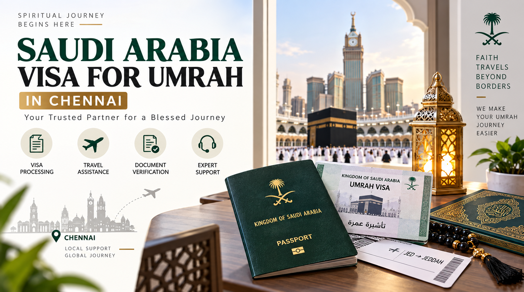 Saudi Arabia Visa for Umrah in Chennai