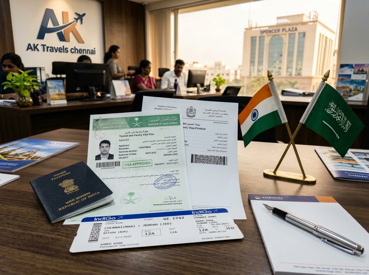 Visit Visa for Saudi Arabia from India - Official KSA Visa Consultation Desk Chennai